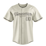 Custom Cream & Black Color Fan Baseball Jersey BB01240529YX219