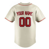 Custom Cream & Red Color Fan Baseball Jersey BB01240529YX220