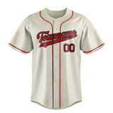 Custom Cream & Red Color Fan Baseball Jersey BB01240529YX220