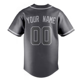 Custom Steel Gray & Gray Color Fan Baseball Jersey BB01240530CK280