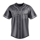 Custom Steel Gray & Gray Color Fan Baseball Jersey BB01240530CK280