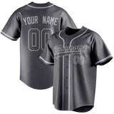 Custom Steel Gray & Gray Color Fan Baseball Jersey BB01240530CK280