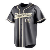 Custom Steel Gray & Cream Color Fan Baseball Jersey BB01240530CK281