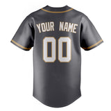 Custom Steel Gray & White Color Fan Baseball Jersey BB01240530CK282