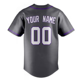 Custom Steel Gray & White Color Fan Baseball Jersey BB01240530CK288