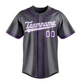 Custom Steel Gray & White Color Fan Baseball Jersey BB01240530CK288