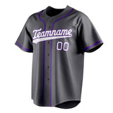 Custom Steel Gray & White Color Fan Baseball Jersey BB01240530CK288