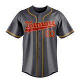 Custom Steel Gray & Red Color Fan Baseball Jersey BB01240530CK290