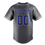 Custom Steel Gray & Royal Color Fan Baseball Jersey BB01240530CK294