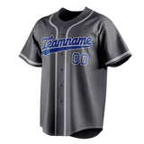 Custom Steel Gray & Royal Color Fan Baseball Jersey BB01240530CK294