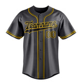 Custom Steel Gray & Black Color Fan Baseball Jersey BB01240530CK298