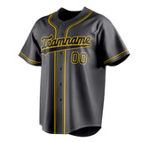 Custom Steel Gray & Black Color Fan Baseball Jersey BB01240530CK298