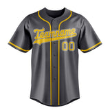 Custom Steel Gray & Gold Color Fan Baseball Jersey BB01240530CK299