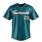 Custom Teal & White Color Fan Baseball Jersey BB01240530CK323