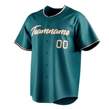 Custom Teal & White Color Fan Baseball Jersey BB01240530CK323