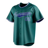 Custom Teal & Royal Color Fan Baseball Jersey BB01240530CK327