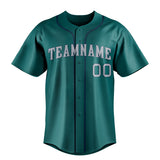 Custom Teal & Gray Color Fan Baseball Jersey BB01240530CK330