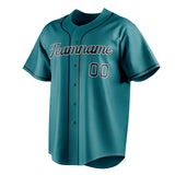 Custom Teal & Black Color Fan Baseball Jersey BB01240530CK338