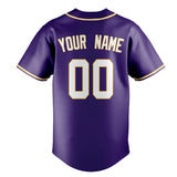 Custom Purple & White Color Fan Baseball Jersey BB01240530JZ241