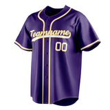 Custom Purple & White Color Fan Baseball Jersey BB01240530JZ241