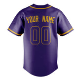 Custom Purple & Gold Color Fan Baseball Jersey BB01240530JZ244