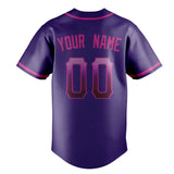 Custom Purple & Pink Color Fan Baseball Jersey BB01240530JZ246