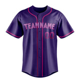 Custom Purple & Pink Color Fan Baseball Jersey BB01240530JZ246