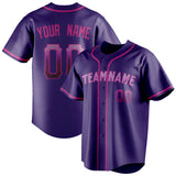 Custom Purple & Pink Color Fan Baseball Jersey BB01240530JZ246