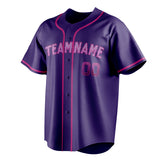 Custom Purple & Pink Color Fan Baseball Jersey BB01240530JZ246