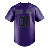 Custom Purple & Black Color Fan Baseball Jersey BB01240530JZ247