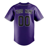 Custom Purple & Black Color Fan Baseball Jersey BB01240530JZ248