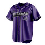 Custom Purple & Black Color Fan Baseball Jersey BB01240530JZ248