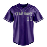 Custom Purple & Gray Color Fan Baseball Jersey BB01240530JZ249