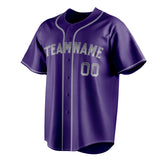 Custom Purple & Gray Color Fan Baseball Jersey BB01240530JZ249