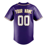 Custom Purple & White Color Fan Baseball Jersey BB01240530JZ251