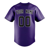 Custom Purple & Black Color Fan Baseball Jersey BB01240530JZ254