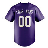 Custom Purple & White Color Fan Baseball Jersey BB01240530JZ259