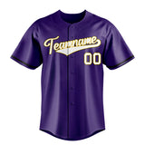 Custom Purple & White Color Fan Baseball Jersey BB01240530JZ259