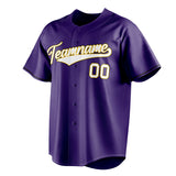 Custom Purple & White Color Fan Baseball Jersey BB01240530JZ259