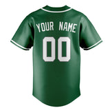 Custom Kelly Green & White Color Fan Baseball Jersey BB01240530WX221