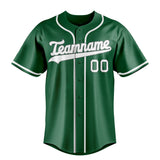 Custom Kelly Green & White Color Fan Baseball Jersey BB01240530WX221