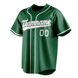 Custom Kelly Green & White Color Fan Baseball Jersey BB01240530WX221