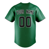 Custom Kelly Green & Black Color Fan Baseball Jersey BB01240530WX222