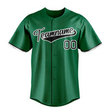 Custom Kelly Green & Black Color Fan Baseball Jersey BB01240530WX222