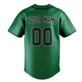 Custom Kelly Green & Black Color Fan Baseball Jersey BB01240530WX226