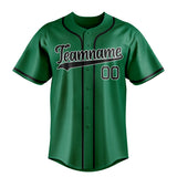 Custom Kelly Green & Black Color Fan Baseball Jersey BB01240530WX226