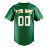 Custom Kelly Green & White Color Fan Baseball Jersey BB01240530WX227