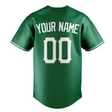 Custom Kelly Green & White Color Fan Baseball Jersey BB01240530WX231