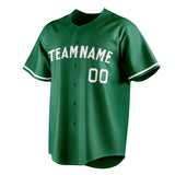 Custom Kelly Green & White Color Fan Baseball Jersey BB01240530WX231