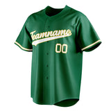 Custom Kelly Green & White Color Fan Baseball Jersey BB01240530WX232